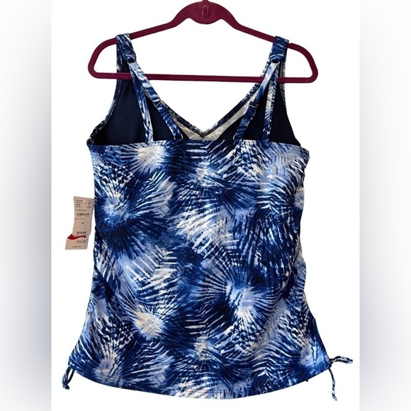 Lands’ End adjustable V-neck tankini size 14 - Picture 7 of 9